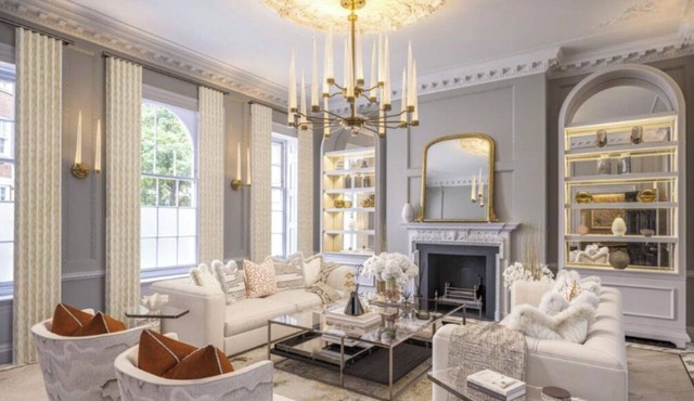 Spacious 6-bedroom townhouse in gorgeous London with fitness room