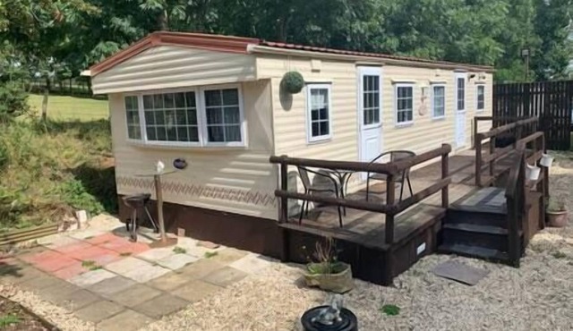 Static Mobile home set in our 20 acres of farmland