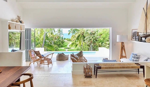 Sun-Drenched Villa with Veranda, Terrace Pool, Sea Breeze & Garden Walk Access