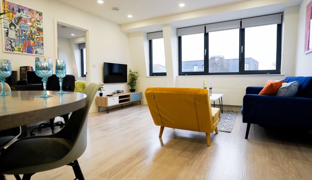 This unique Bedford apartment.
