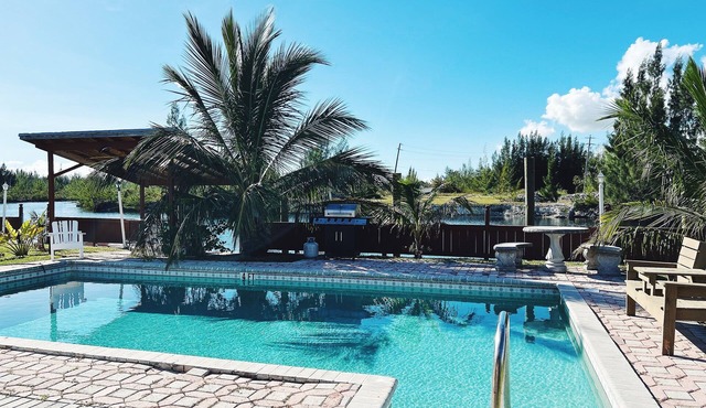 Waterfront home with private dock near the beach
